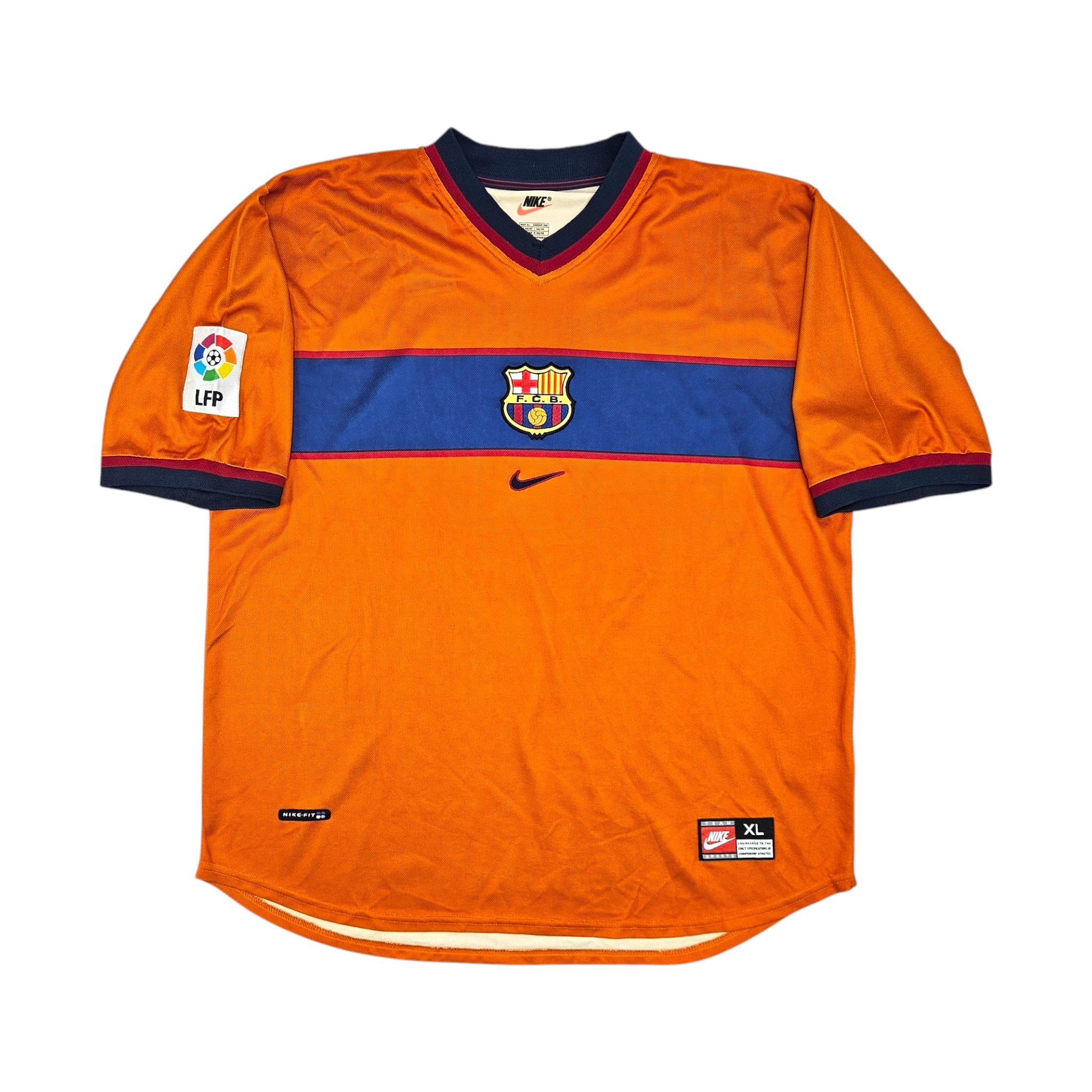 1998 00 Barcelona Third Football Shirt XL Nike Football Finery