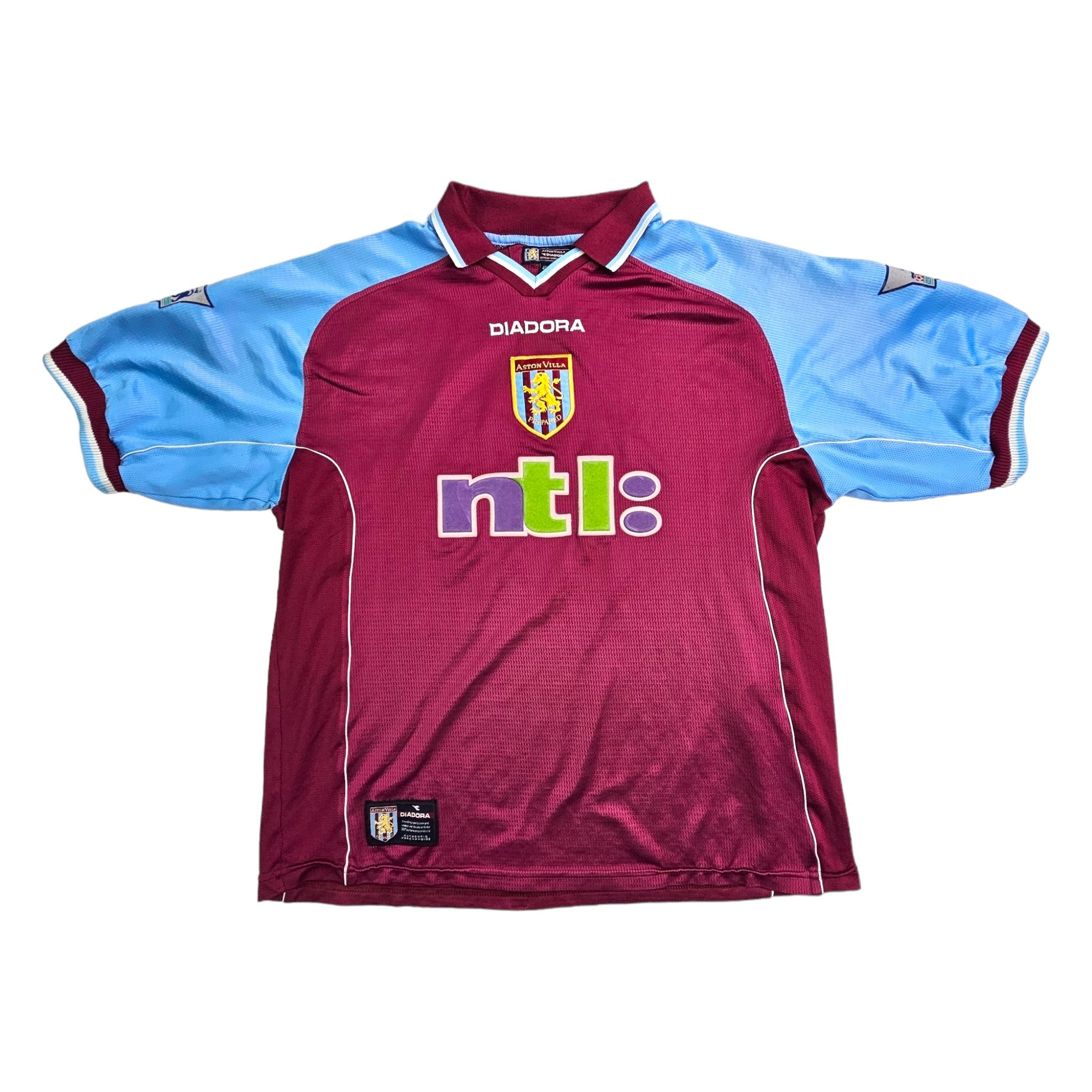 2000/01 Aston Villa Home Football Shirt (L) Diadora – Football Finery