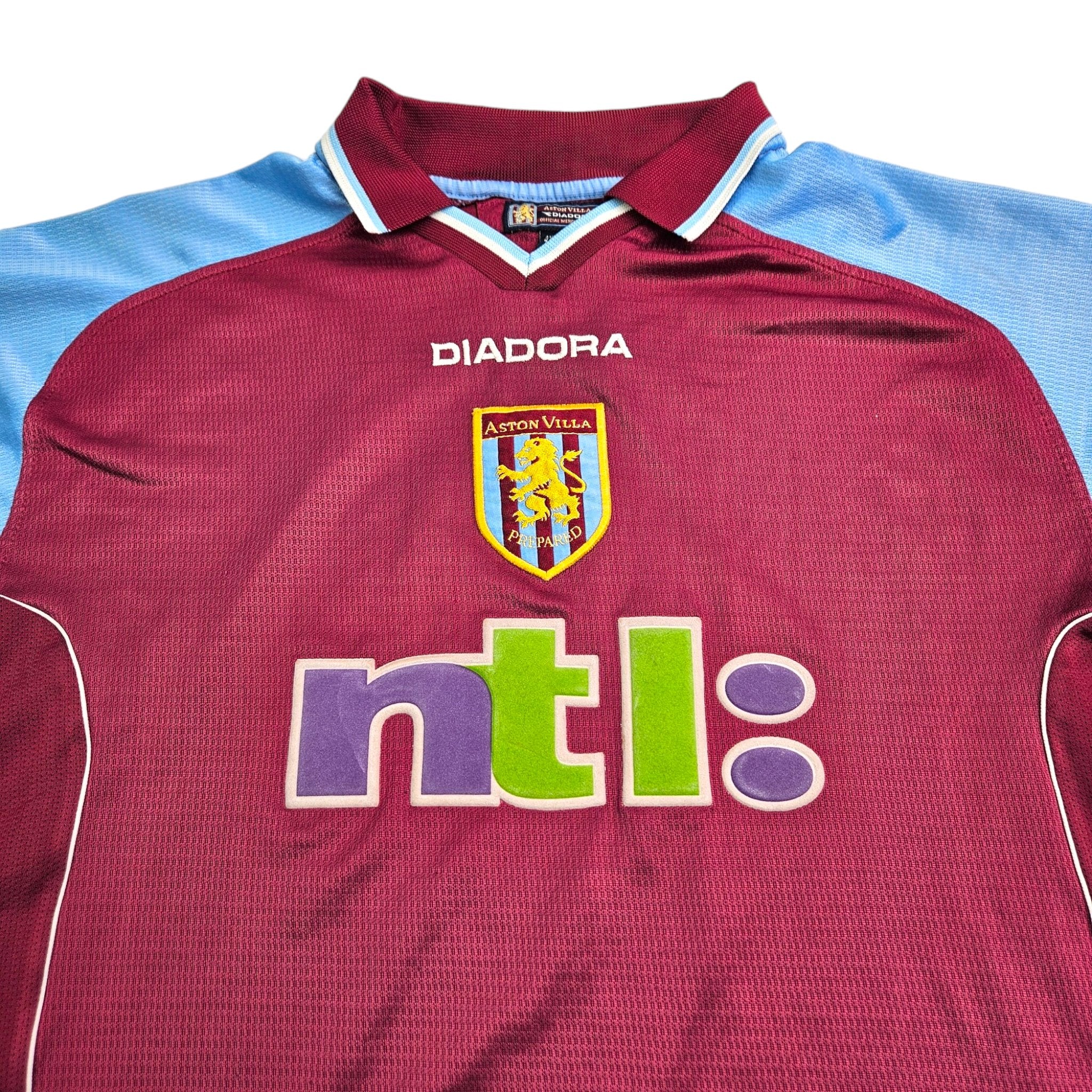 2000/01 Aston Villa Home Football Shirt (L) Diadora – Football Finery