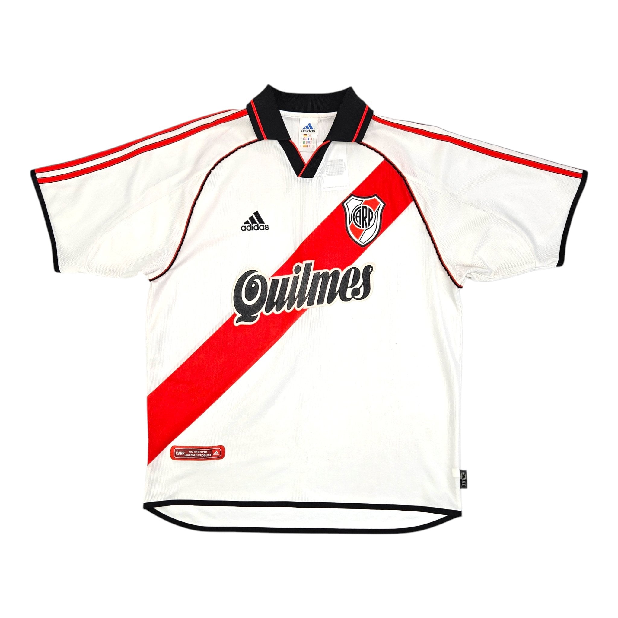 2000 01 River Plate Home Football Shirt L Adidas