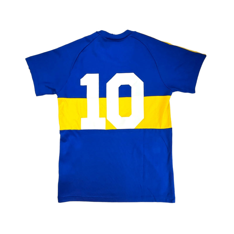 1981 Boca Juniors Home Football Shirt (M) Adidas # 10 (Maradona) - Football Finery - FF202605