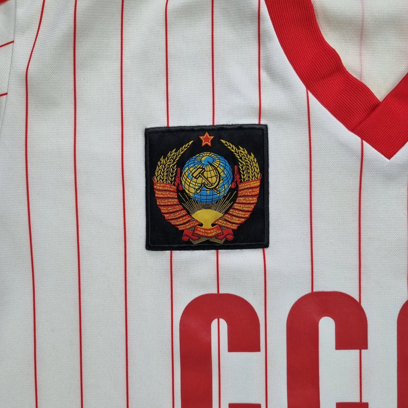 1982/83 USSR Away Football Shirt (M) Adidas Originals #11 - Football Finery - FF202736