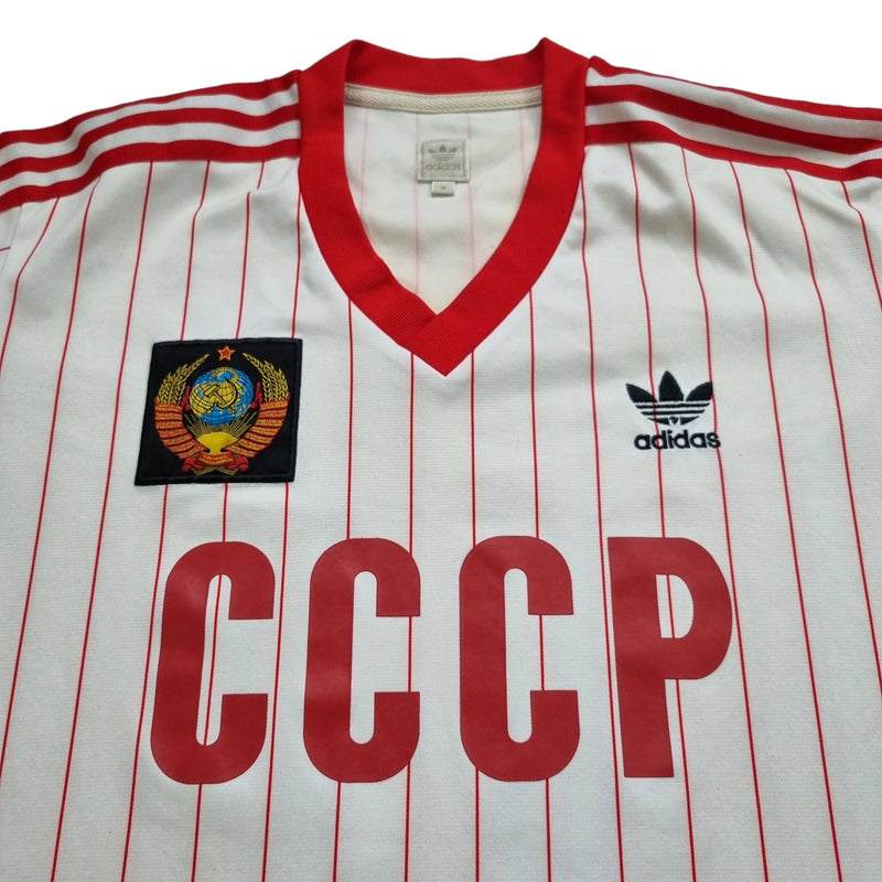 1982/83 USSR Away Football Shirt (M) Adidas Originals #11 - Football Finery - FF202736