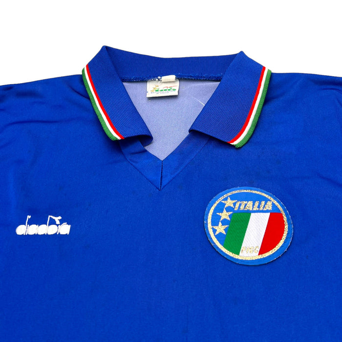 1986/90 Italy Home Football Shirt (M) Diadora - Football Finery - FF203821