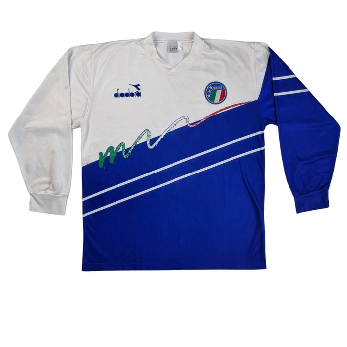 1986/90 Italy Training Shirt (L) Diadora - Football Finery - FF202712