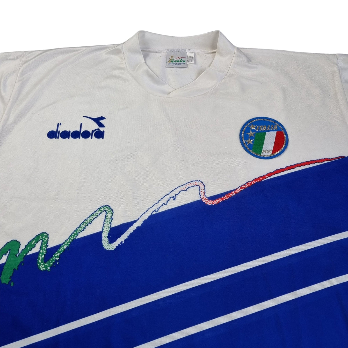 1986/90 Italy Training Shirt (L) Diadora - Football Finery - FF202712