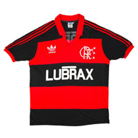 1987/90 Flamengo Home Football Shirt (L) Adidas #10 (Zico) - Football Finery - FF204401