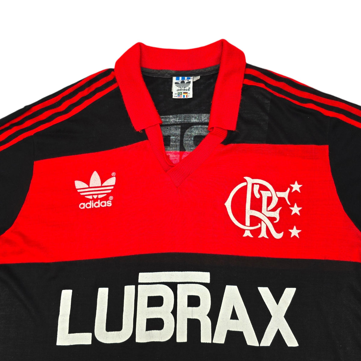 1987/90 Flamengo Home Football Shirt (L) Adidas #10 (Zico) - Football Finery - FF204401