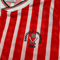 1987/90 Sheffield United Home Football Shirt (M) Umbro - Football Finery - FF204071