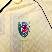 1987/90 Wales Away Football Shirt (L) Hummel #13 (Match Issue) - Football Finery - FF203953