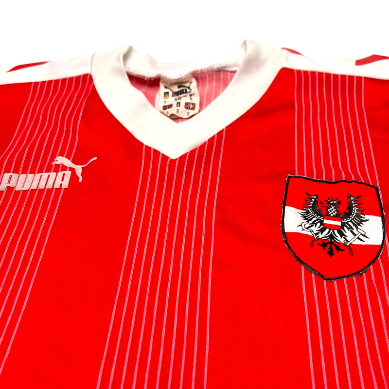 1988 Austria Home Football Shirt (S) Puma (Upgraded Template) - Football Finery - FF202694