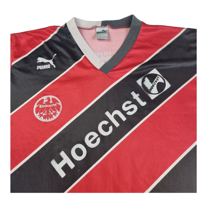 1988/89 Eintracht Frankfurt Home Football Shirt (L) Puma #18 - Football Finery - FF202625