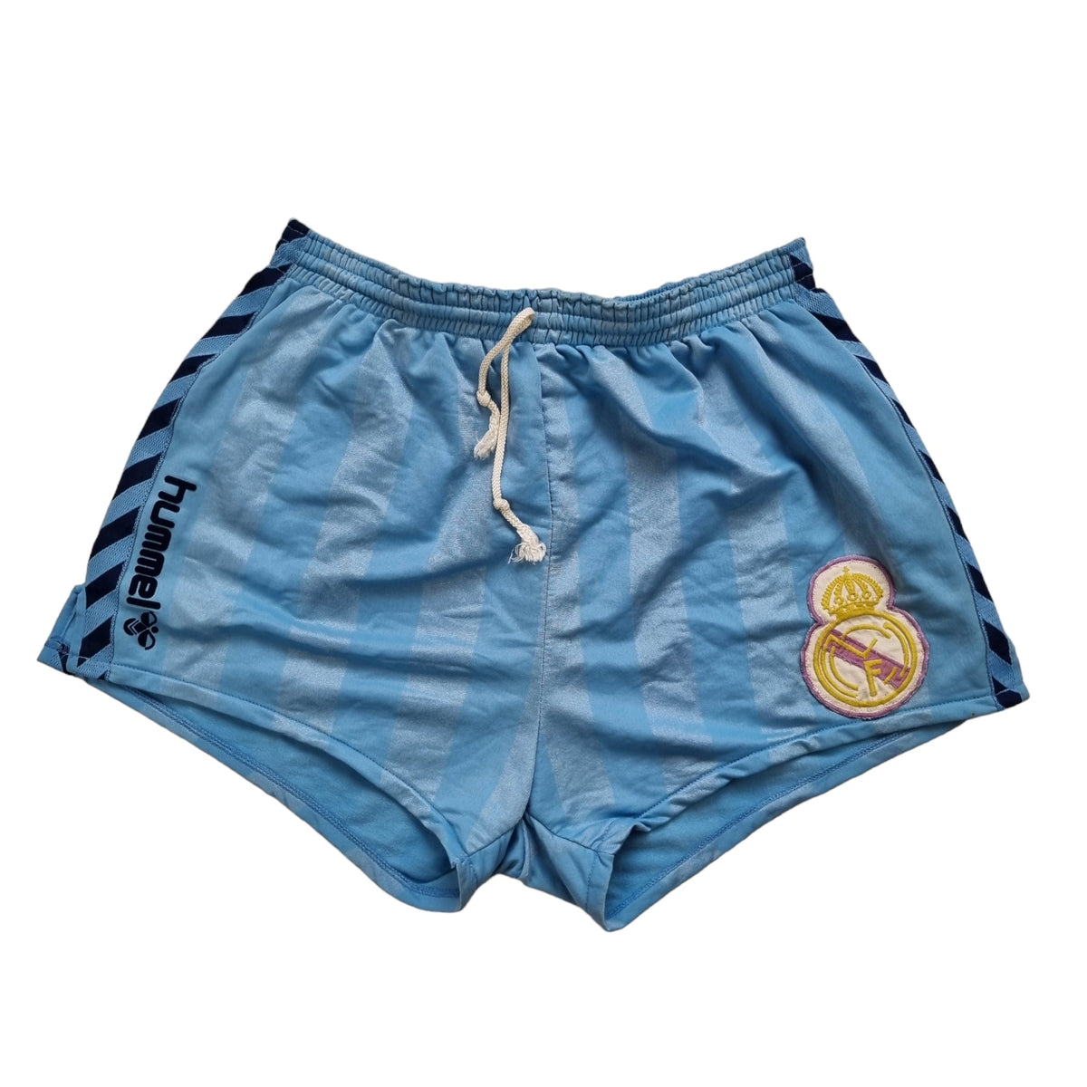 1988/89 Real Madrid Training Football Shorts (XL) Hummel - Football Finery - FF203025