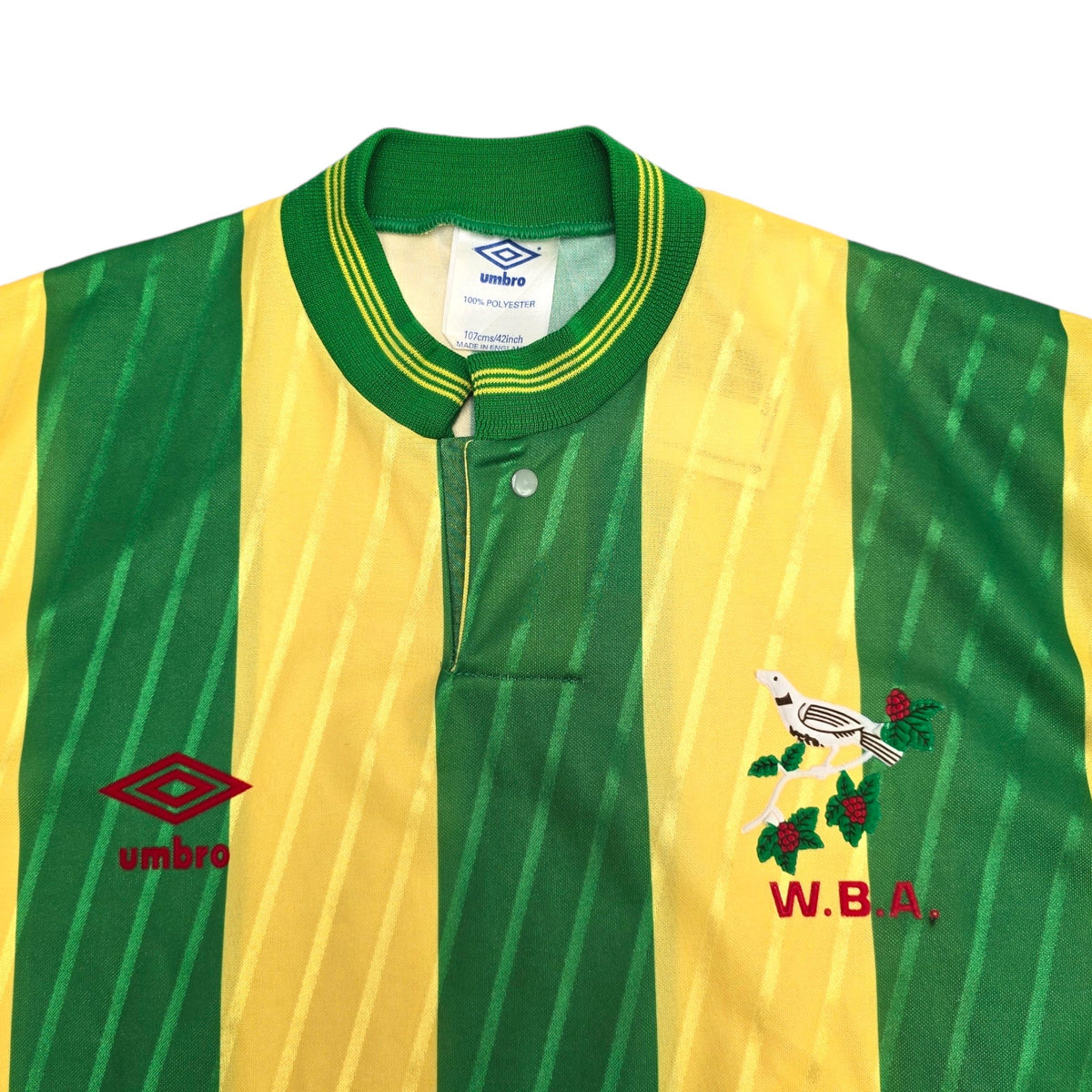 1988/89 West Bromwich Albion Away Football Shirt (L) Umbro - Football Finery - FF204372