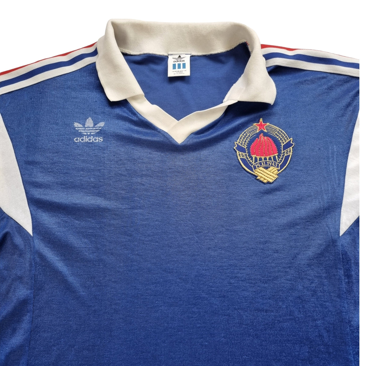 1988/89 Yugoslavia Home Football Shirt (M) Adidas - Football Finery - FF202574