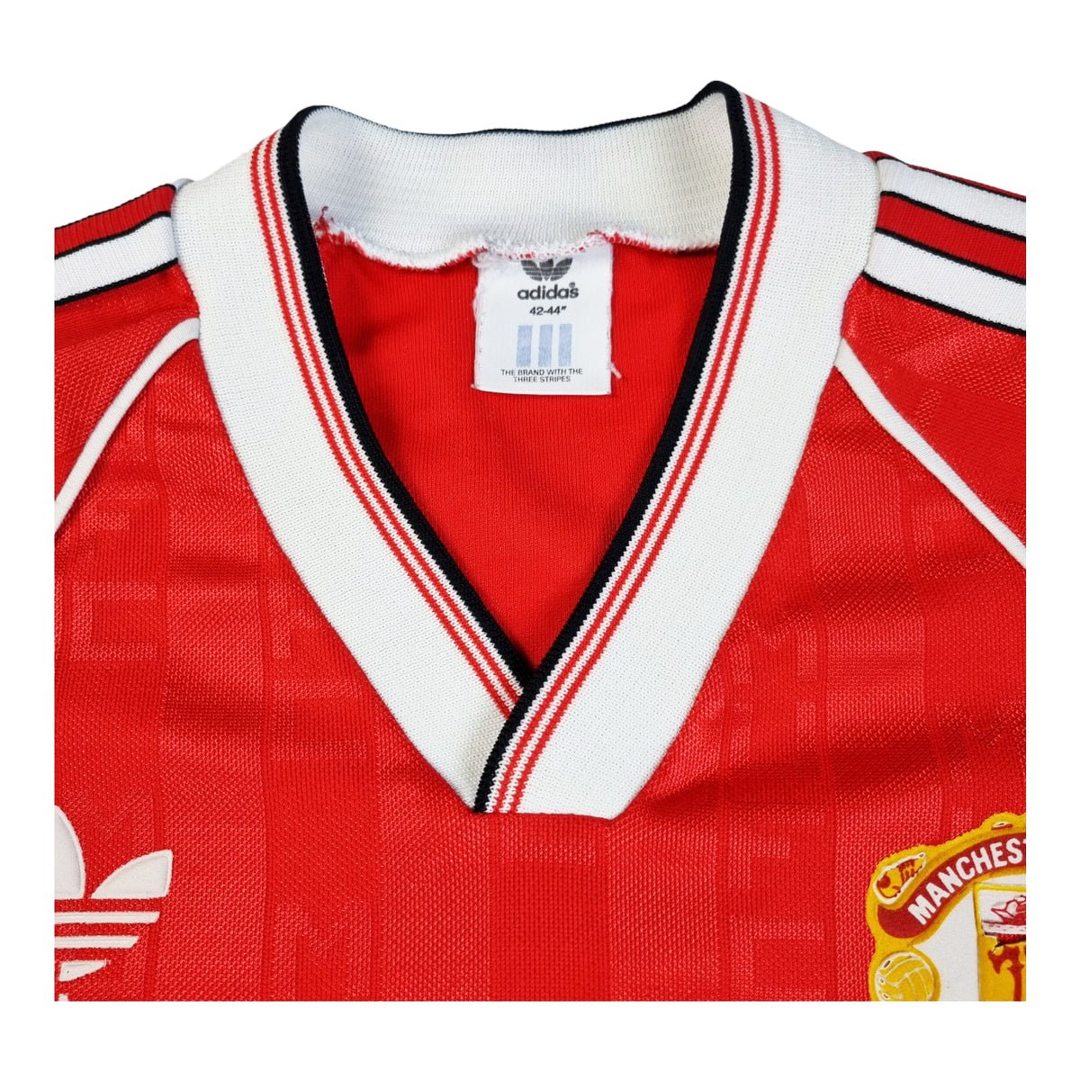 1988/90 Manchester United Home Football Shirt (L) Adidas - Football Finery - FF202819