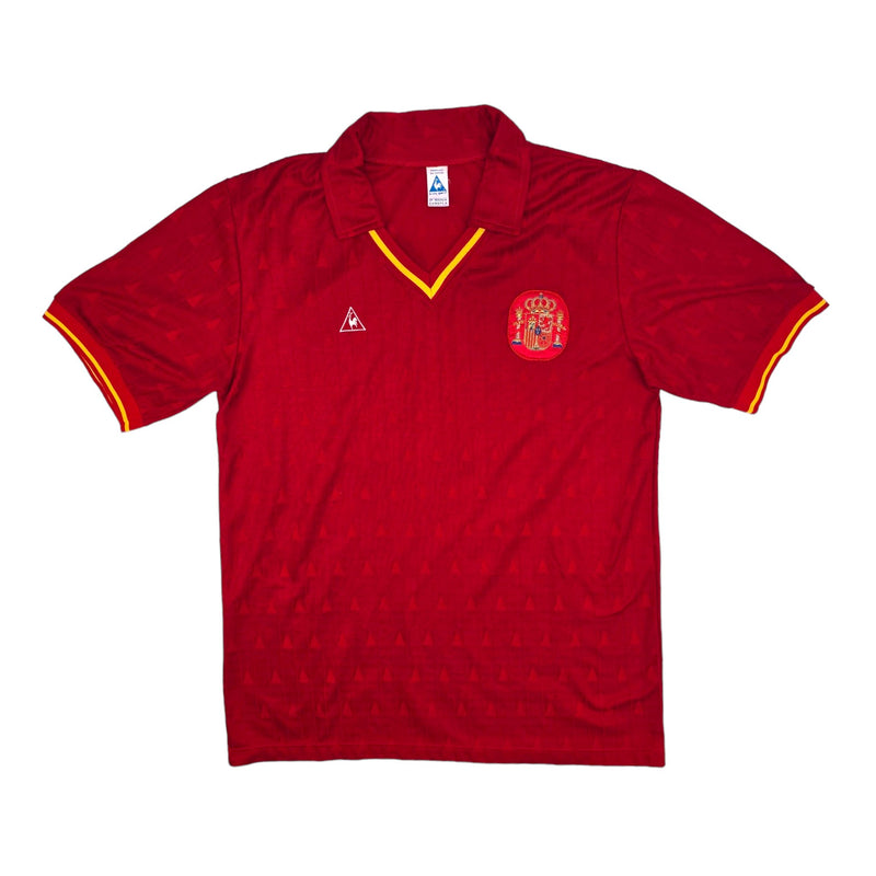 1988/90 Spain Home Football Shirt (L) Le Coq Sportif #16 (Match Issue) - Football Finery - FF203994