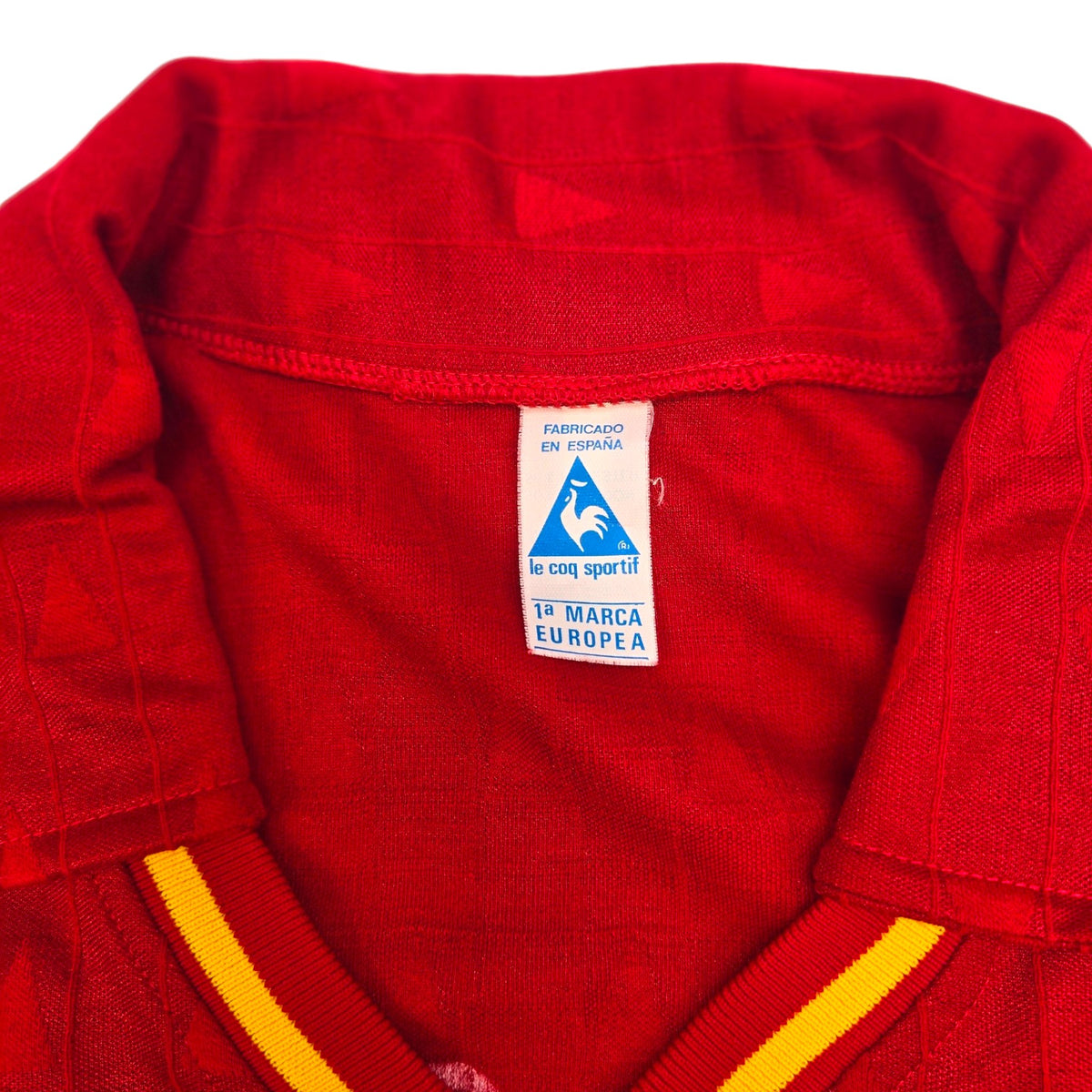 1988/90 Spain Home Football Shirt (L) Le Coq Sportif #16 (Match Issue) - Football Finery - FF203994