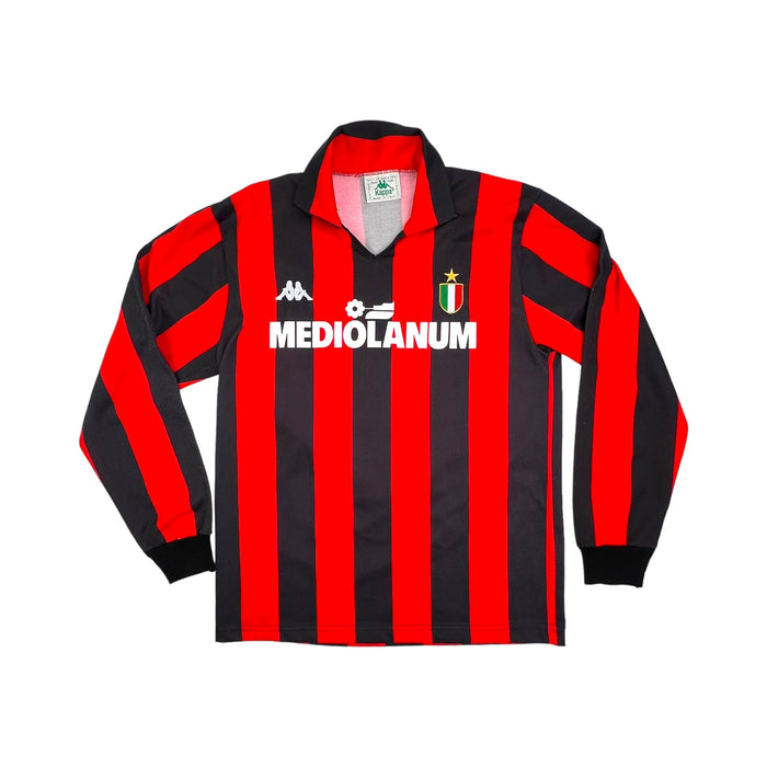 1989/90 AC Milan Home Football Shirt (L) Kappa # 9 (Van Basten) - Football Finery - FF202968