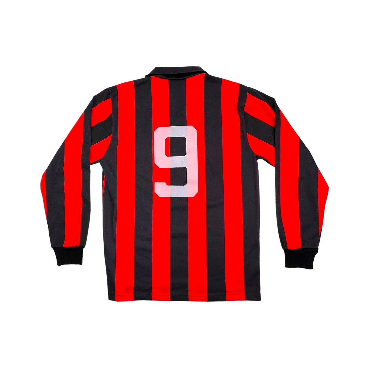 1989/90 AC Milan Home Football Shirt (L) Kappa # 9 (Van Basten) - Football Finery - FF202968