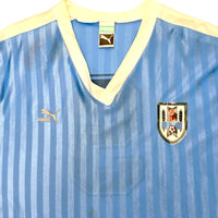 1989/90 Uruguay Home Football Shirt (XL) Puma #9 (Francescoli) - Football Finery - FF203975