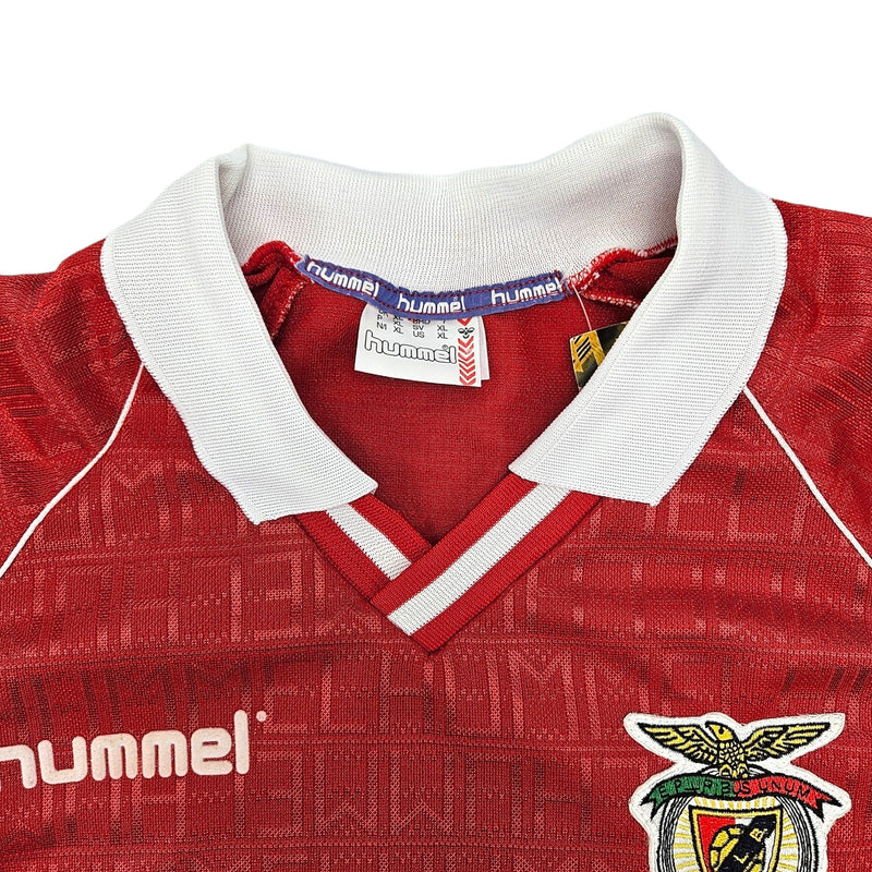 1989/91 Benfica Home Football Shirt (XL) Hummel - Football Finery - FF202851