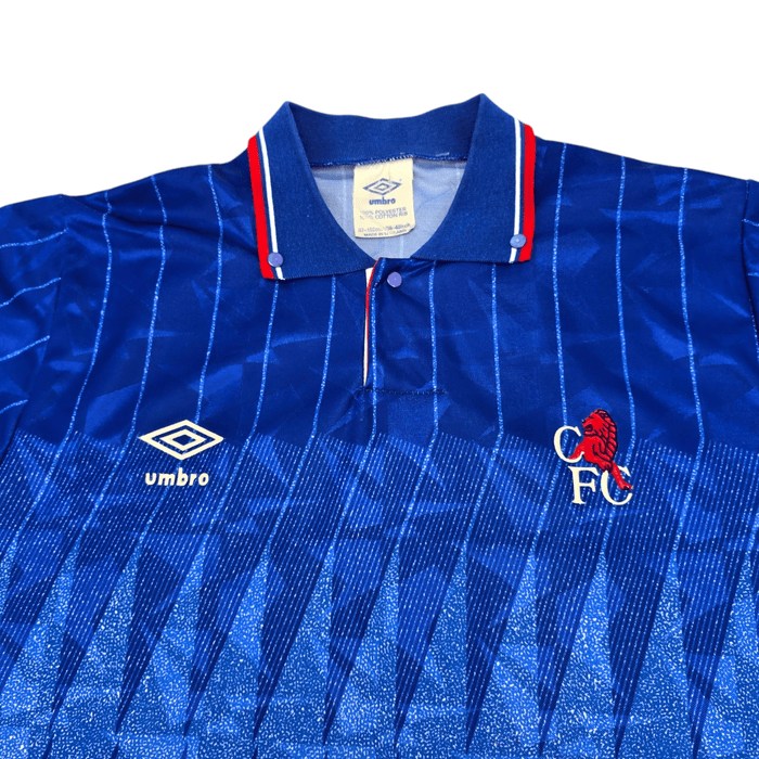 1989/91 Chelsea Home Football Shirt (M) Umbro - Football Finery - FF300339