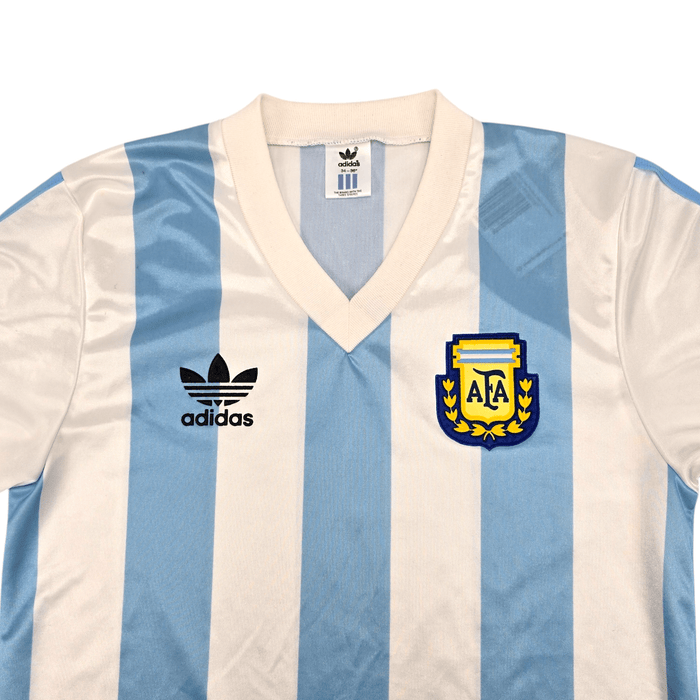 1990/91 Argentina Home Football Shirt (S) Adidas - Football Finery - FF300187