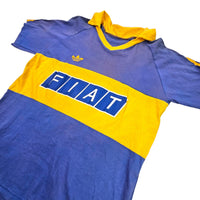 1990/91 Boca Juniors Home Football Shirt (M) Adidas #8 - Football Finery - FF203339