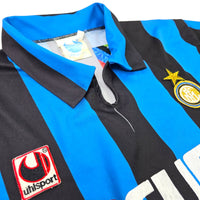 1990/91 Inter Milan Home Football Shirt (L) Uhlsport - Football Finery - FF202458