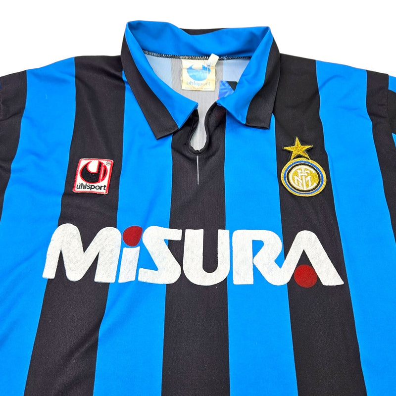 1990/91 Inter Milan Home Football Shirt (L) Uhlsport - Football Finery - FF202458