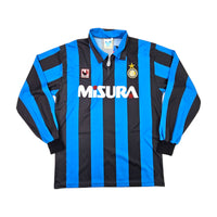 1990/91 Inter Milan Home Football Shirt (L) Uhlsport - Football Finery - FF202458