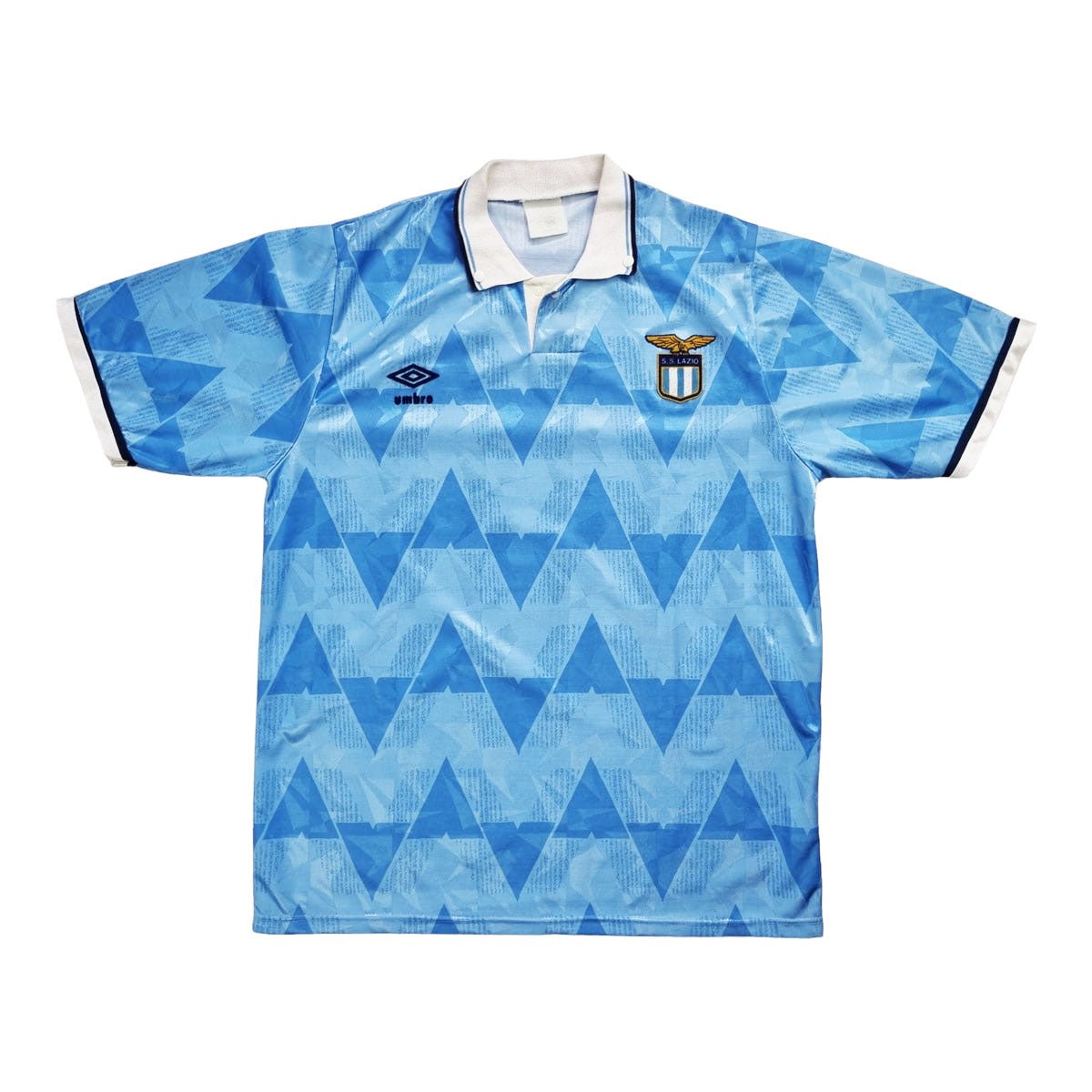 1990/91 Lazio Home Football Shirt (M) Umbro – Football Finery