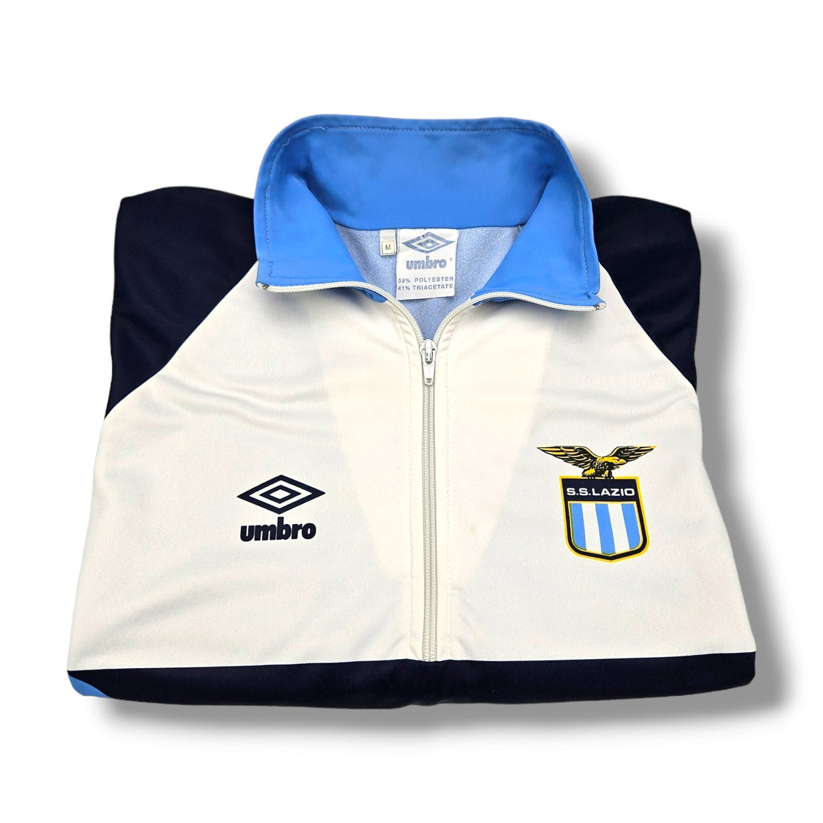 1990/91 Lazio Tracksuit Top (M) Umbro - Football Finery - FF204194