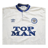 1990/91 Leeds United Home Football Shirt (L) Umbro - Football Finery - FF202520