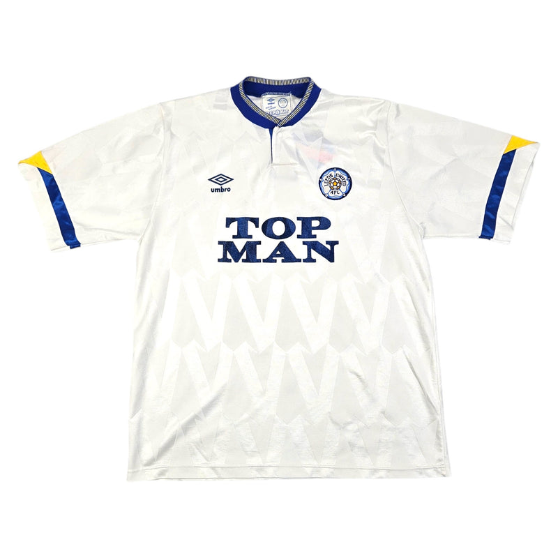 1990/91 Leeds United Home Football Shirt (L) Umbro - Football Finery - FF202520