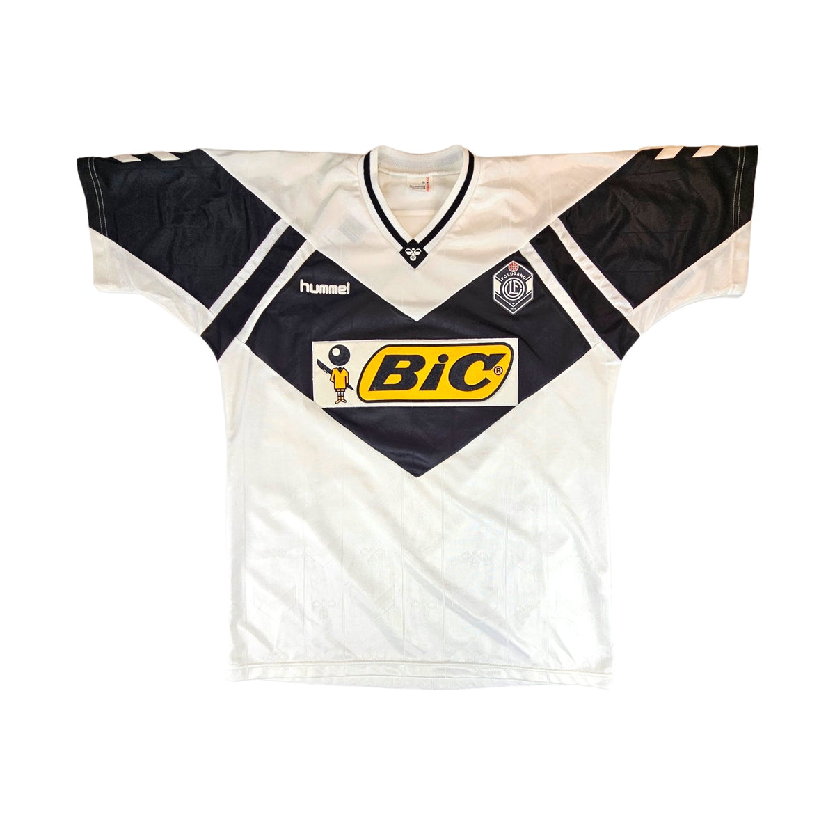 1990/91 Lugano Home Football Shirt (XL) Hummel - Football Finery - FF203358