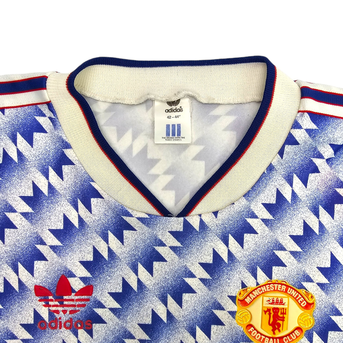 1990/91 Manchester United Away Football Shirt (L) Adidas - Football Finery - FF204399