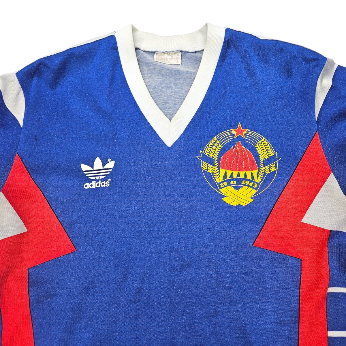 1990/91 Yugoslavia Home Football Shirt (M) Adidas - Football Finery - FF203971