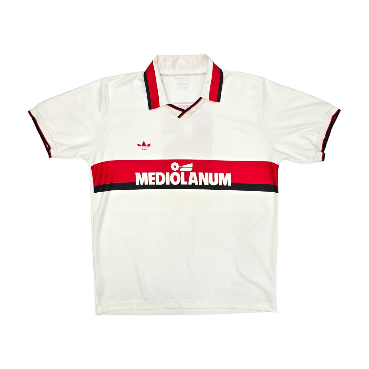 1990/92 AC Milan Away Football Shirt (M) Adidas #6 (Baresi) - Football Finery - FF203957