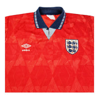 1990/92 England Away Football Shirt (L) Umbro - Football Finery - FF202701