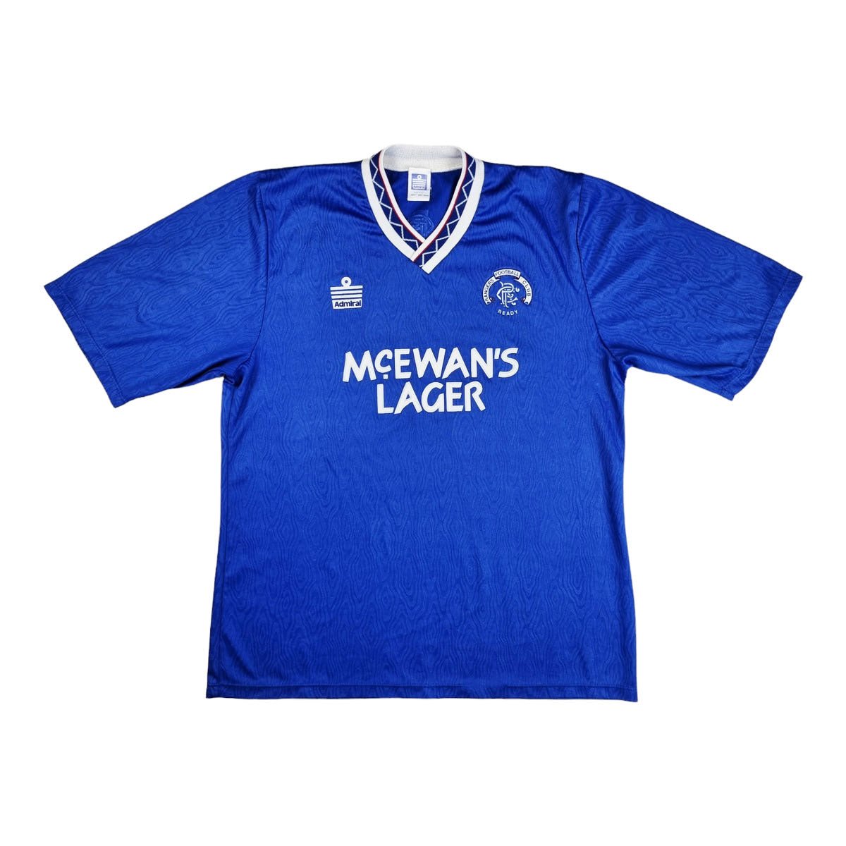 1990/92 Glasgow Rangers Home Football Shirt (XL) Admiral - Football Finery - FF202816