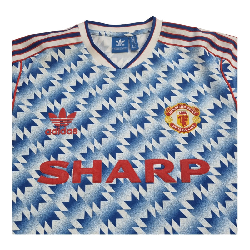 1990/92 Manchester United Away Football Shirt (M) Adidas Originals #11 - Football Finery - FF202616