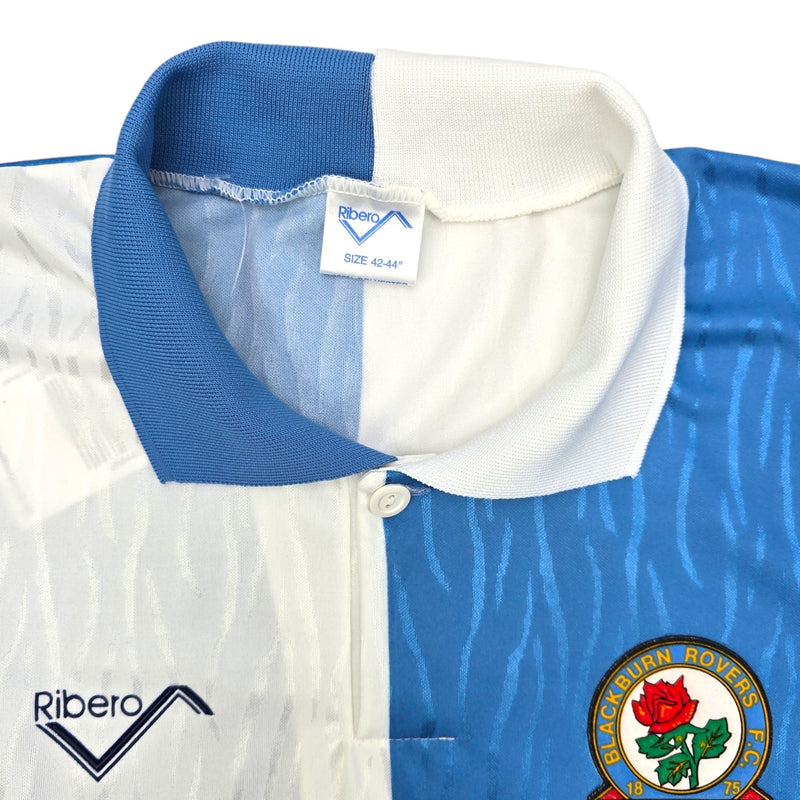 1991/92 Blackburn Rovers Home Football Shirt (L) Ribero - Football Finery - FF203967