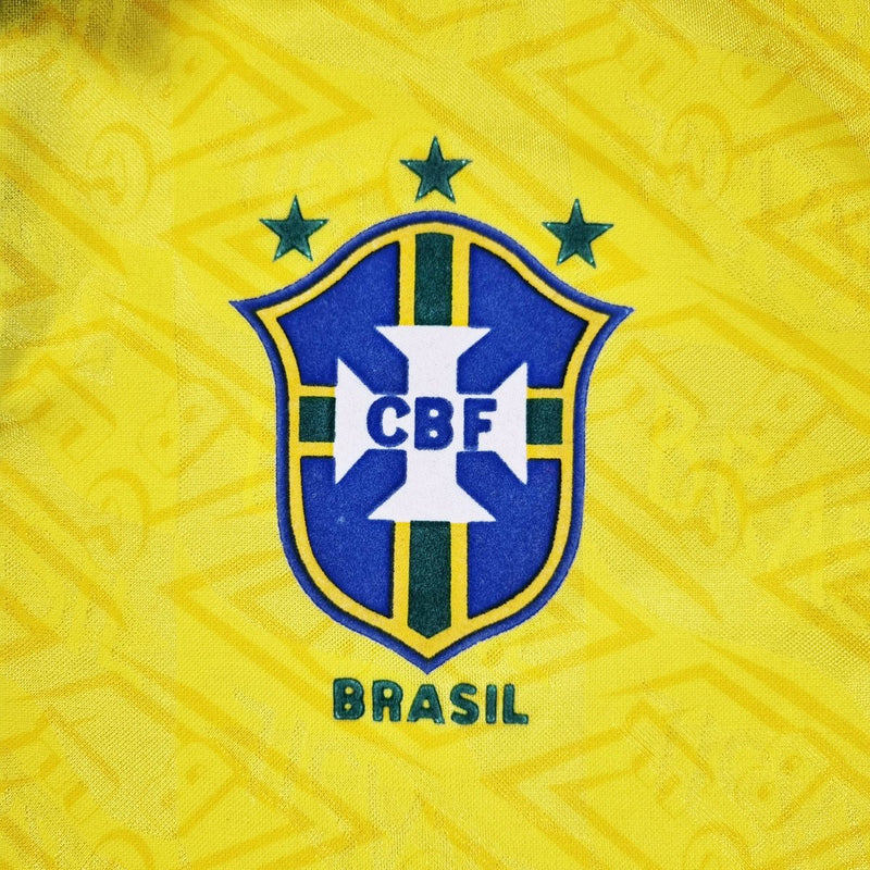 1991/92 Brazil Home Football Shirt (XL) Umbro - Football Finery - FF202698