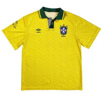 1991/92 Brazil Home Football Shirt (XL) Umbro - Football Finery - FF202698