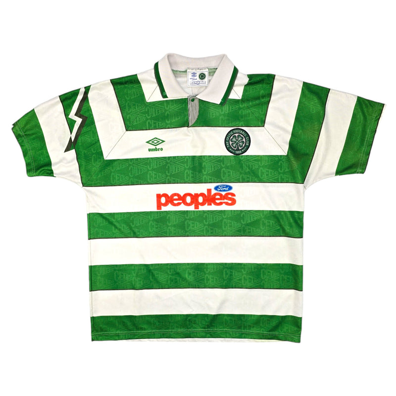 1991/92 Celtic Home Football Shirt (XL) Umbro - Football Finery - FF204206