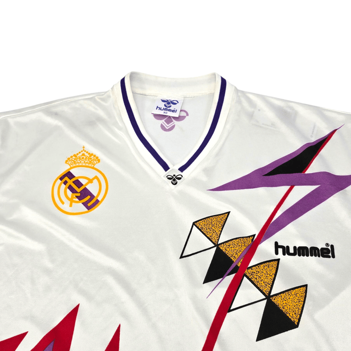 1991/92 Real Madrid Training Shirt (XL) Hummel - Football Finery - FF300865