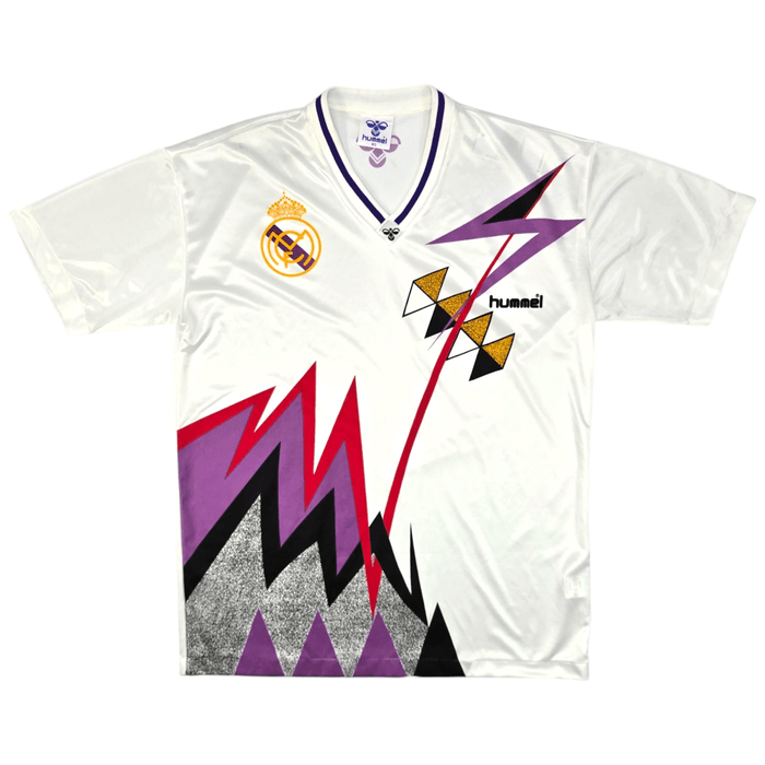 1991/92 Real Madrid Training Shirt (XL) Hummel - Football Finery - FF300865