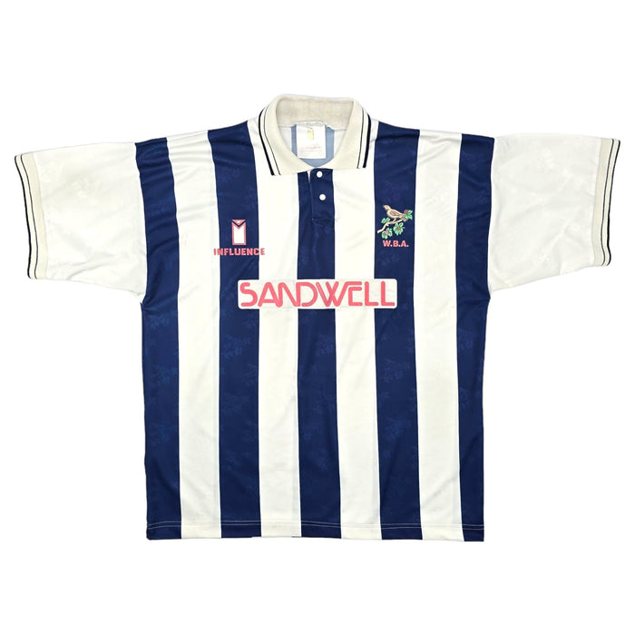 1991/92 West Bromwich Albion Home Football Shirt (XL) Influence - Football Finery - FF204075